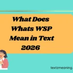 What Does Whats WSP Mean in Text
