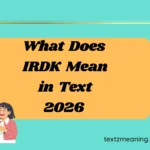 What Does IRDK Mean in Text