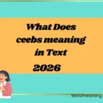 What Does ceebs meaning in Text