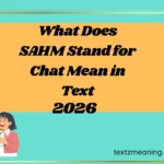 What Does SAHM Stand for Chat Mean in Text