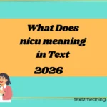 What Does nicu meaning in Text