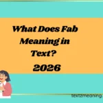 What Does Fab Meaning in Text?