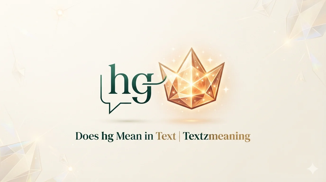 Does hg Mean in Text 2026
