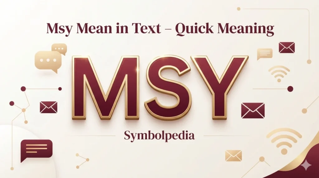 Msy Mean in Text Mean Real Meaning 2026
