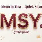 Msy Mean in Text Mean Real Meaning 2026