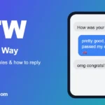 BTW meaning in text: By The Way, shown in a chat example