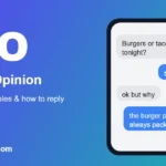 IMO meaning in text: In My Opinion, shown in a chat example